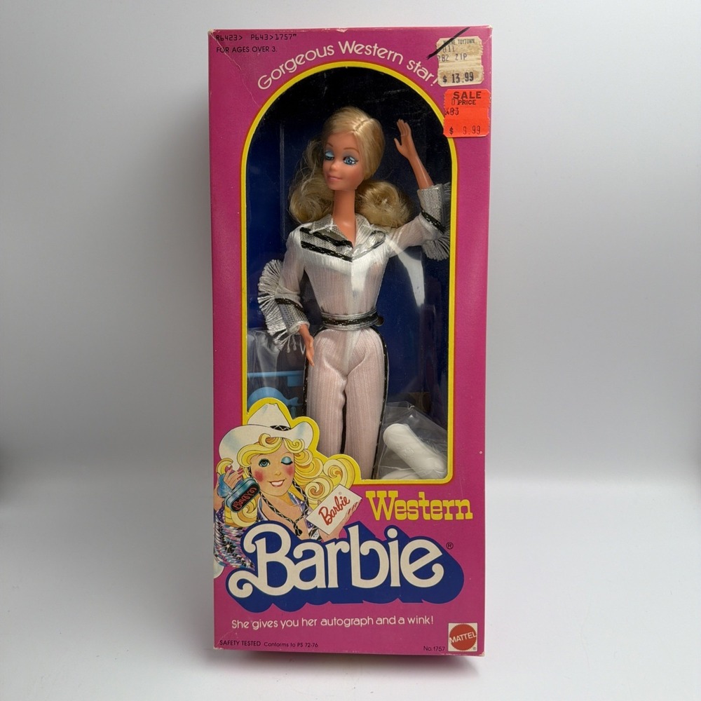 Western Barbie doll 1980 vintage Mattel  - New In Box